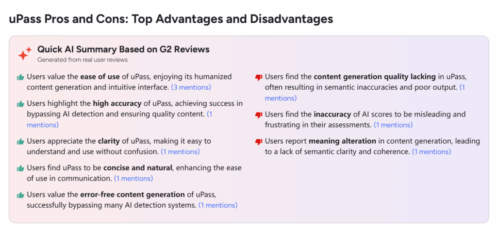 real upass reviews from G2