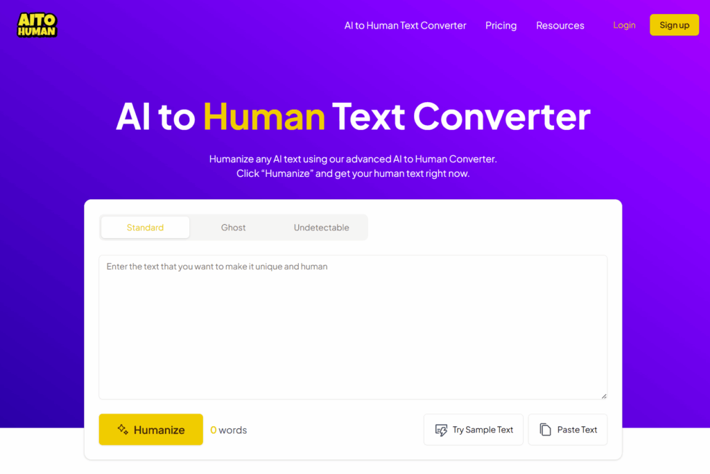 aitohuman humanizing tool