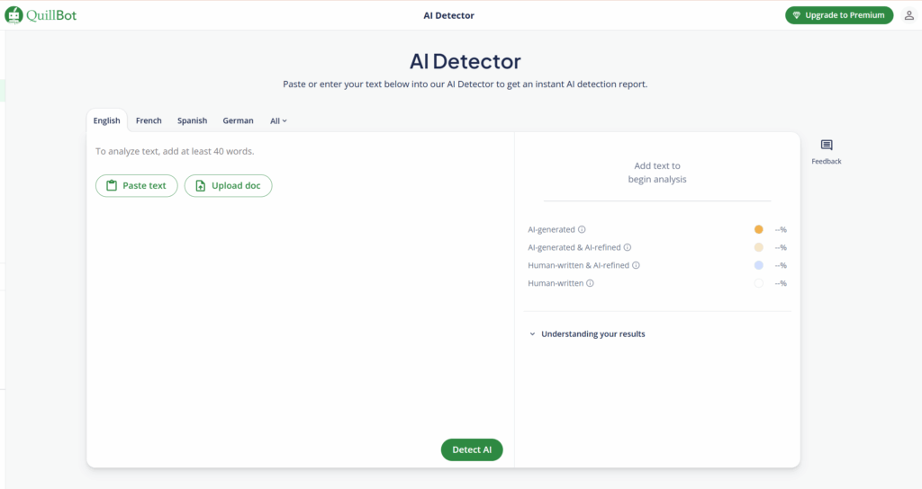 quillbot ai detector