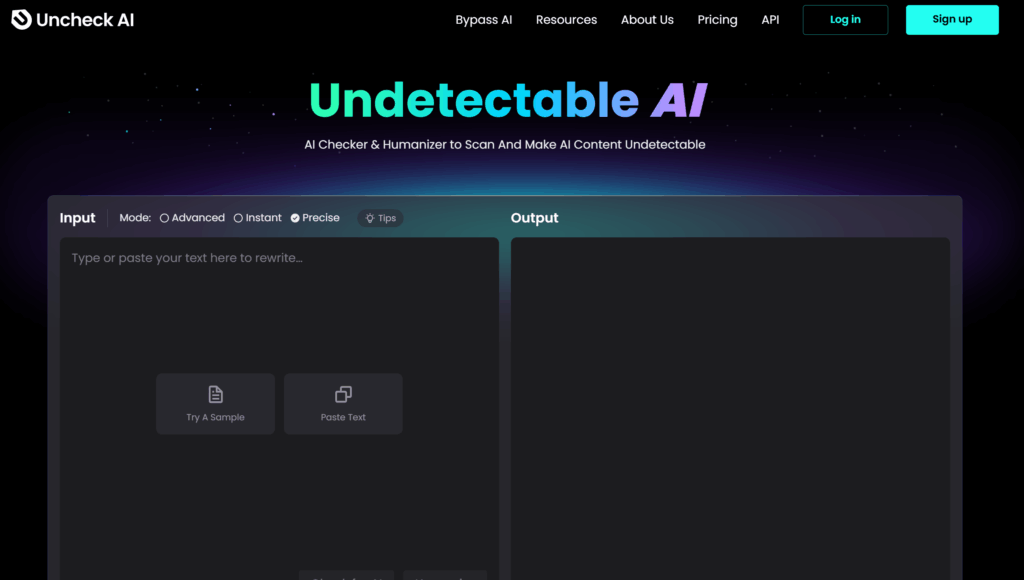 uncheck ai homepage